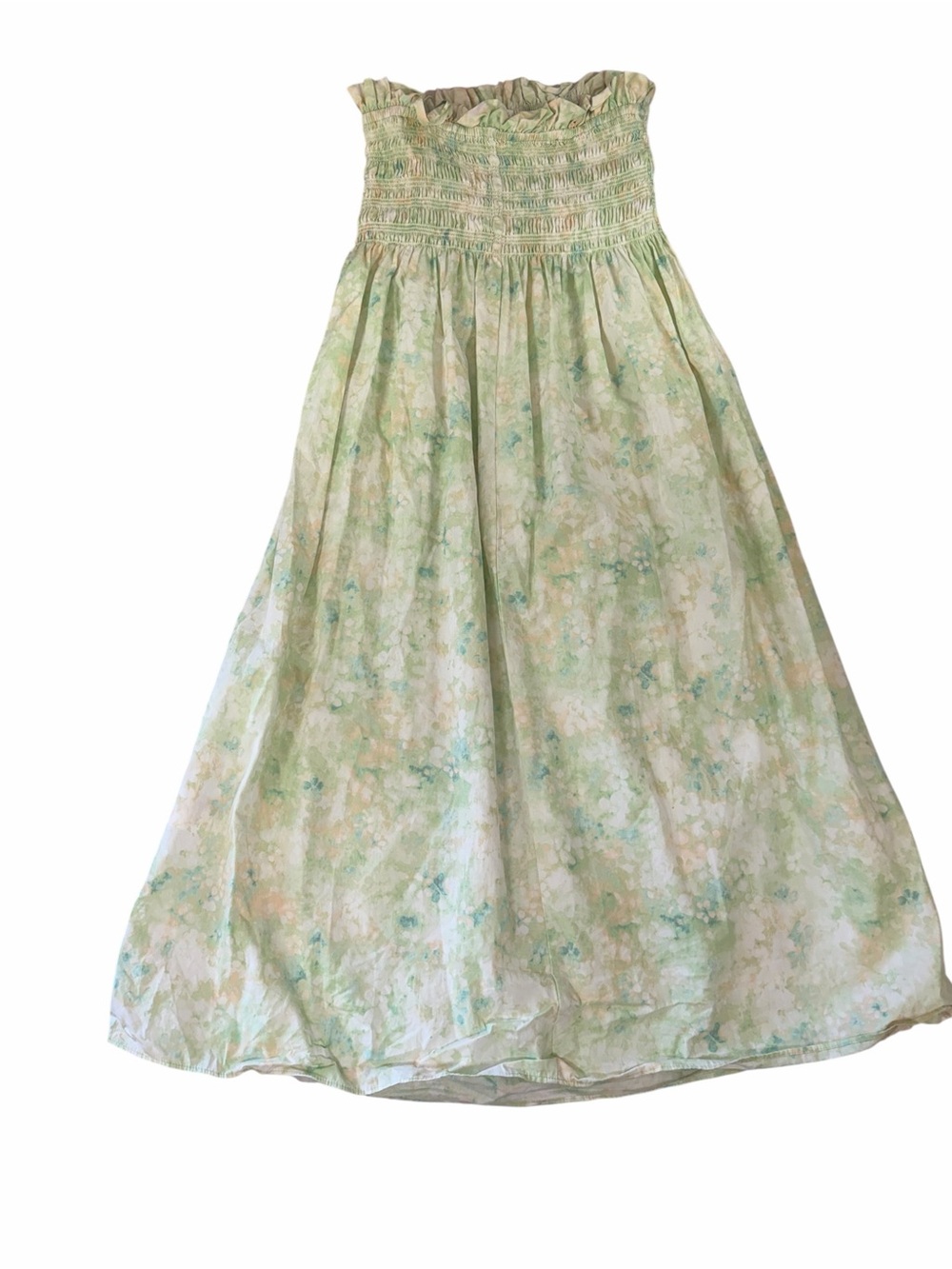 H&M Pastel Green Floral Smocked Maxi Dress - Picture 5 of 5